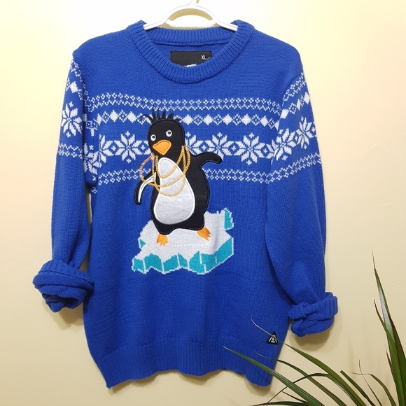 Vintage Other - American Stitch Penguin Ugly Christmas Sweater